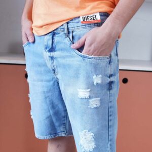 Bermuda Jeans Masculina - Modelo Diesel - 44, Jeans Claro