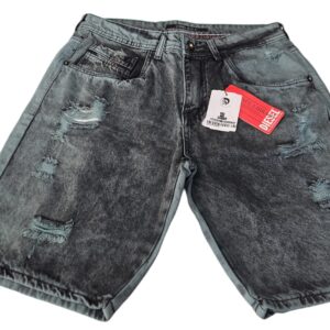 Bermuda Jeans Desfiada Masculina - Modelo Diesel - 40, Preto