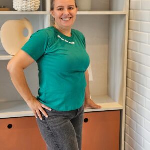 T-SHIRT   ALTO RELEVO - QUE NÃO FALTE AMOR - G, Verde