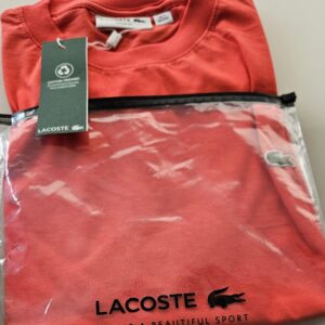 Camiseta Gola Redonda Premium Suedine Importada  Modelo Lacoste - G1, Vermelho