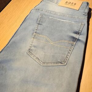 Calça Jeans Masculina C/Elastano Premium Modelo Boss - 48, Jeans Claro