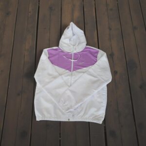 Corta Vento Feminina - Modelo Nike - GG, Branco/Pink