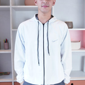 Jaqueta Corta Vento Masculina Impermeável Modelo Nike - G, Branco