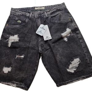 Bermuda Jeans Desfiada Masculina - Modelo Lacoste