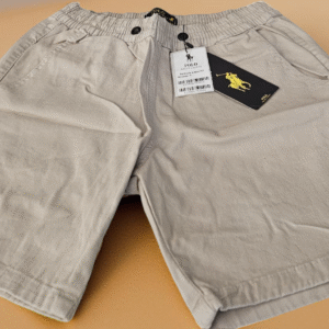 Bermuda Short Mauricinho Masculino - P, Bege Polo