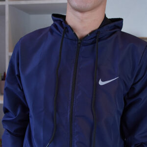 Jaqueta Corta Vento Masculina Impermeável Modelo Nike - M, Marinho