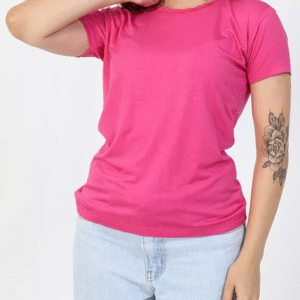 T-SHIRT BASICA REF OMBRO A OMBRO - GG, Pink