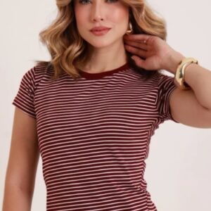 T-SHIRT BASICA LISTRADA