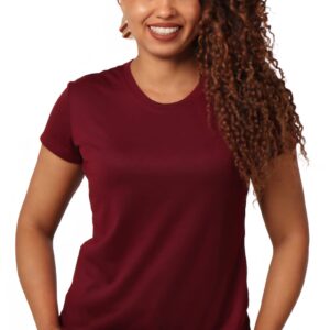 Camiseta Feminina 100% poliéster Anti Pilling - Marsala, M