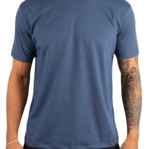 Camiseta Básica Lisa 100% Algodão MASCULINA - Marinho, P