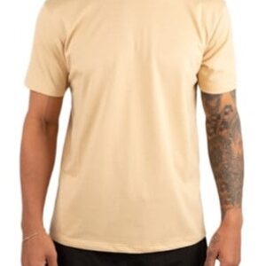 Camiseta Básica Lisa 100% Algodão MASCULINA - Caramelo, GG