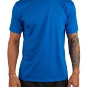 Camiseta Básica Lisa 100% Algodão MASCULINA - Azul Royal, GG